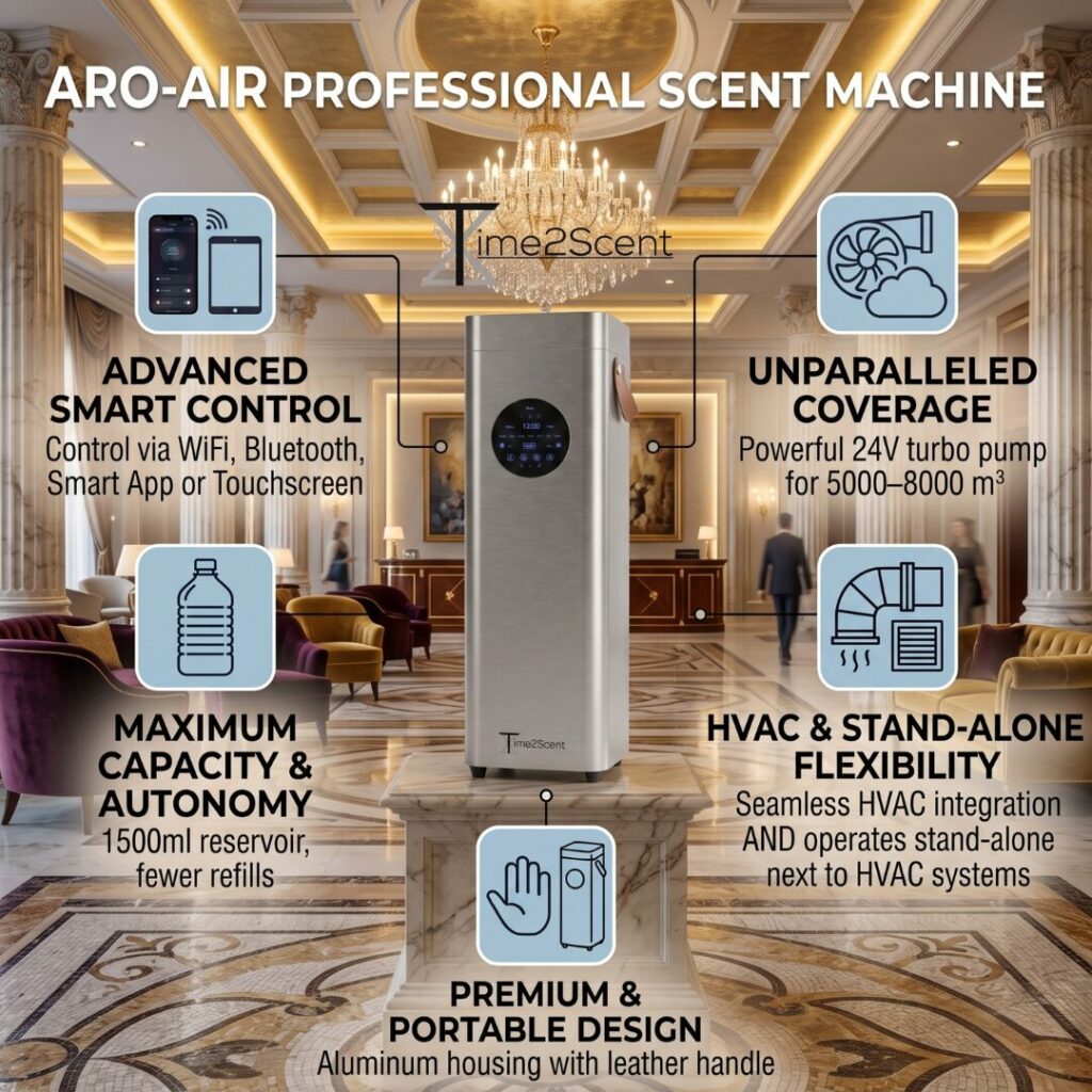 Aro-Air Aluminium Geurmachine – 2000m²