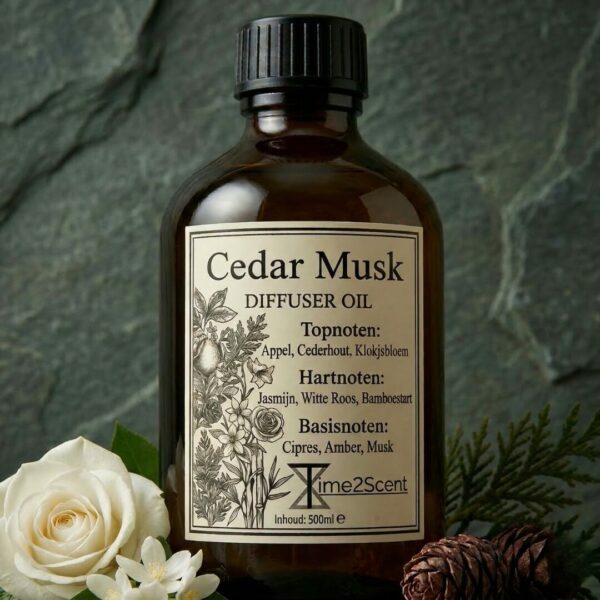 Cedar Musk – Luxe Diffuser Essentiële Olie 500ml - Bestseller voor Hotel, Winkel of Kantoor