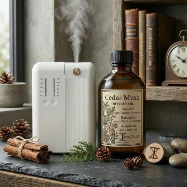 Luxe Geurmachine Startset: Zentra & Cedar Musk (500ml)