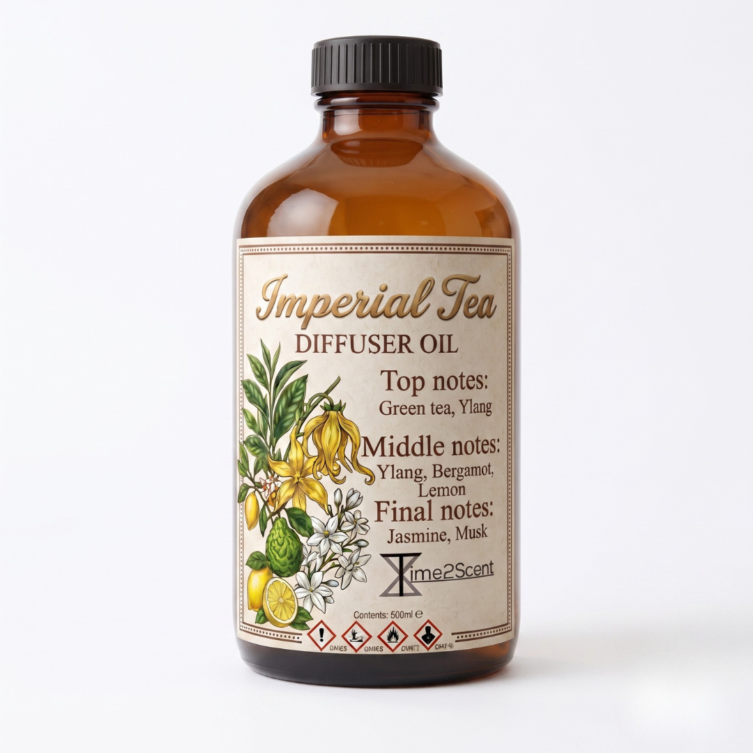 Imperial Tea – Huile Essentielle de Luxe pour Diffuseur 500ml – Frais & Apaisant pour Hôtel, Boutique ou Bureau – Image 1