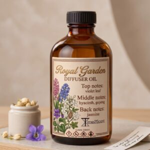 Royal Garden – Luxe Diffuser Essentiële Olie 500ml – Botanisch & Luxueus voor Hotel, Winkel of Kantoor - Afbeelding 2