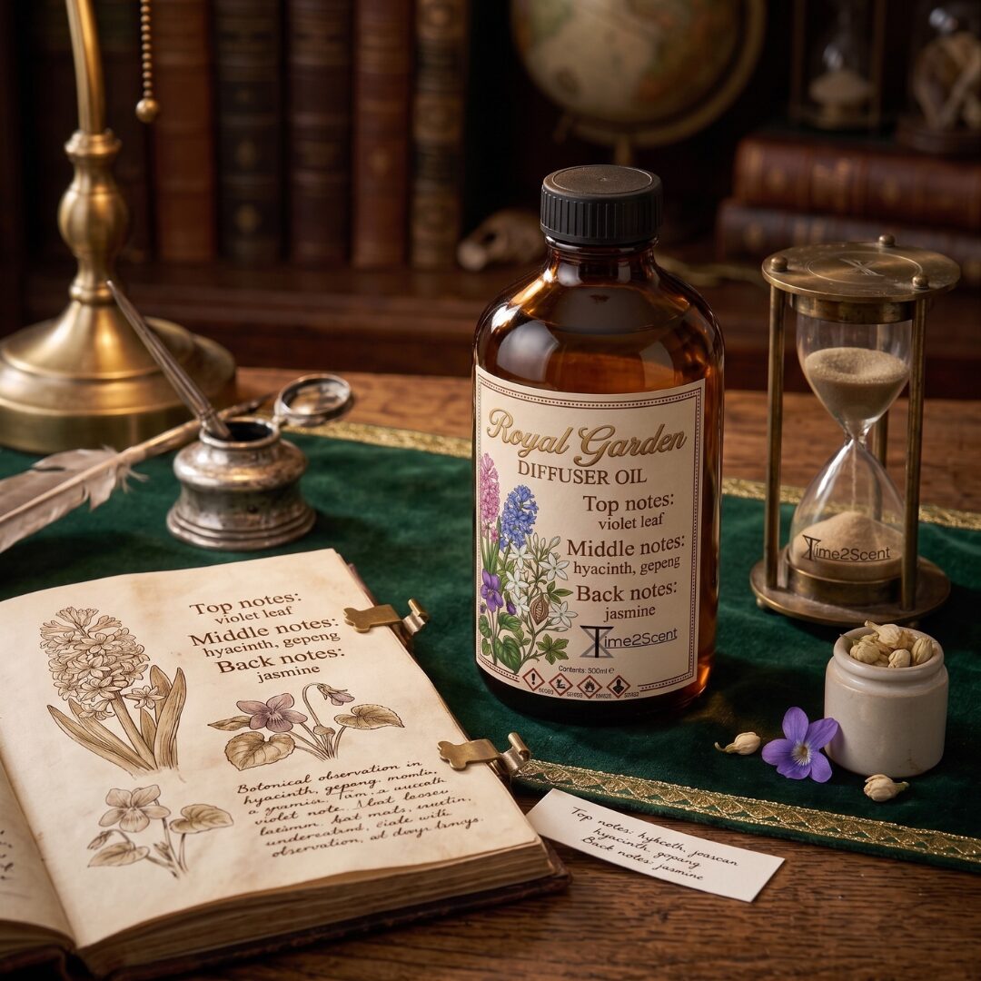 Royal Garden – Luxe Diffuser Essentiële Olie 500ml – Botanisch & Luxueus voor Hotel, Winkel of Kantoor - Afbeelding 3