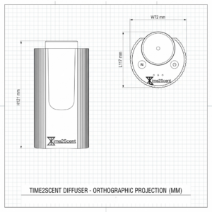Diffuseur d’arômes intelligent Aura Drive – Huile parfumée incluse pour jusqu’à 1 an – Aluminium – 50 m³ – Image 9