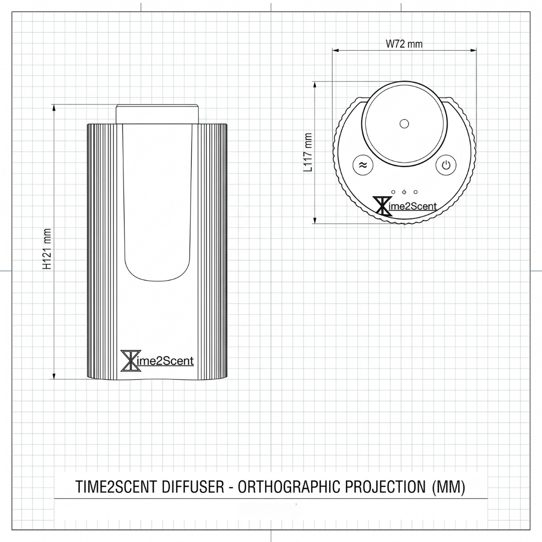 Diffuseur d’arômes intelligent Aura Drive – Huile parfumée incluse pour jusqu’à 1 an – Aluminium – 50 m³ – Image 9