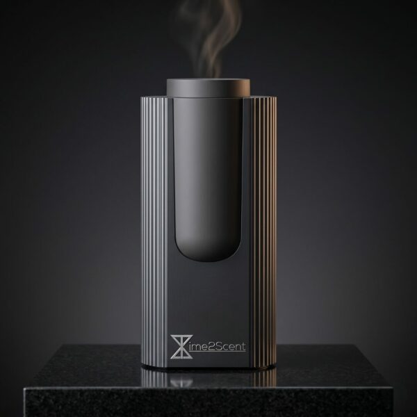 Aura Drive Smart Aroma Diffuser – Dual Mode Auto & Home – Aluminium – Inclusief 20ml Geurolie – 50 m³