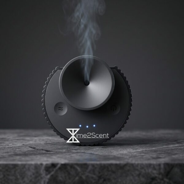 Aura Drive Smart Aroma Diffuser – Dual Mode Auto & Home – Aluminium – Inclusief 20ml Geurolie – 50 m³