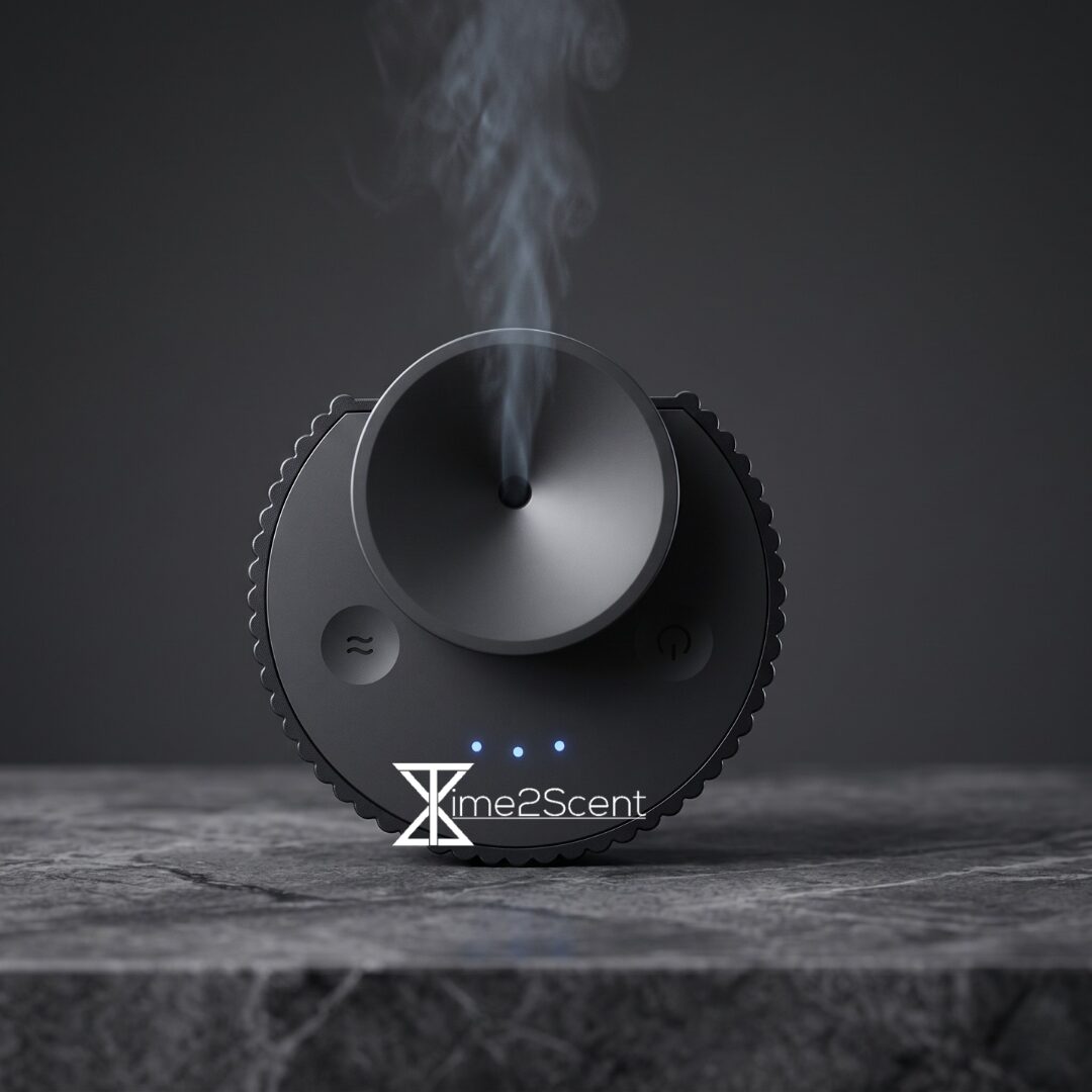 Aura Drive Smart Aroma Diffuser – Dual Mode Auto & Home – Aluminium – Inclusief 20ml Geurolie – 50 m³ - Afbeelding 4