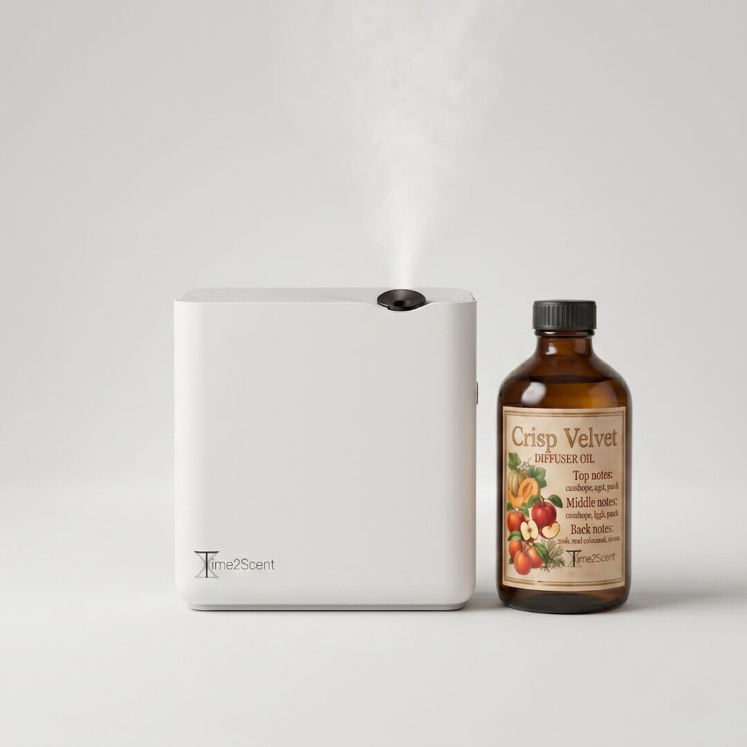 Puric Professionele Geurmachine & Crisp Velvet Luxe Diffuser Olie (500ml) Startset voor ruimtes tot 1000m² - Afbeelding 1